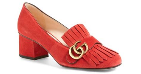 gucci red marmont shoes|gucci marmont shoes sale.